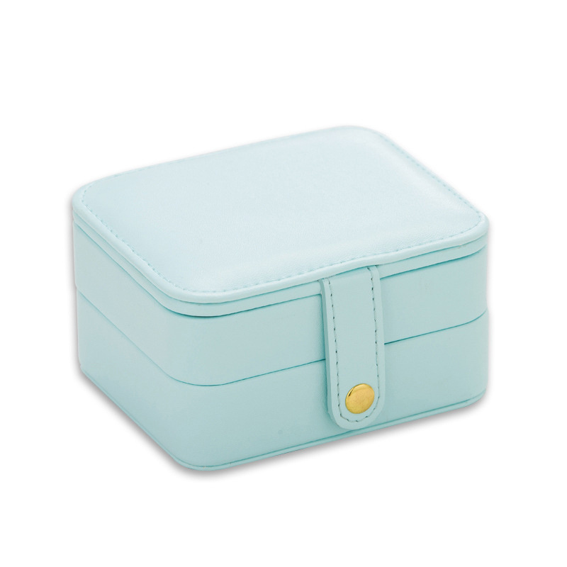 Packaging Ring Boxes Jewelry PU Leather Pearl Necklace Box Organizer Custom Logo Jewelry Packaging Box