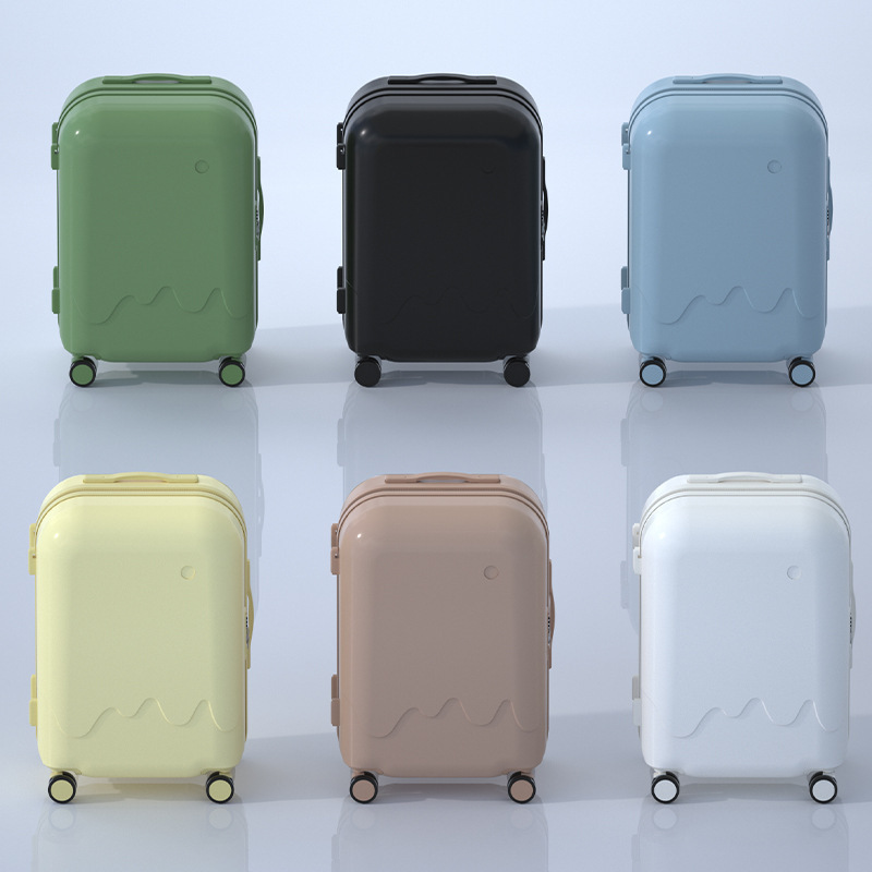 Cute Travel Trolley Suitcases Luggage 4 Wheels Trolley Case Luggage Set Roller Suitcase For Women Girl