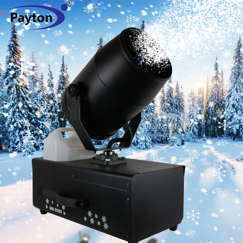 Snowflake Snow Machine Remote Control Snow Maker Machine for Party Event Stage 2000W