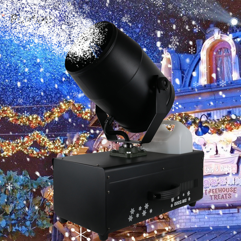 Snowflake Snow Machine Remote Control Snow Maker Machine for Party Event Stage 2000W