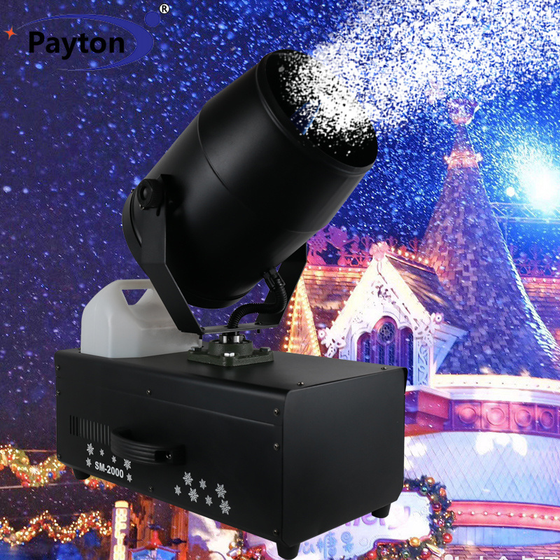 Snowflake Snow Machine Remote Control Snow Maker Machine for Party Event Stage 2000W