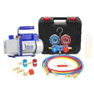 P PBAUTOS 3.5CFM Air Condition Repairing Set 3.5CFM Vacuum Pump And Manifold Gauge Vacuum Pump Set