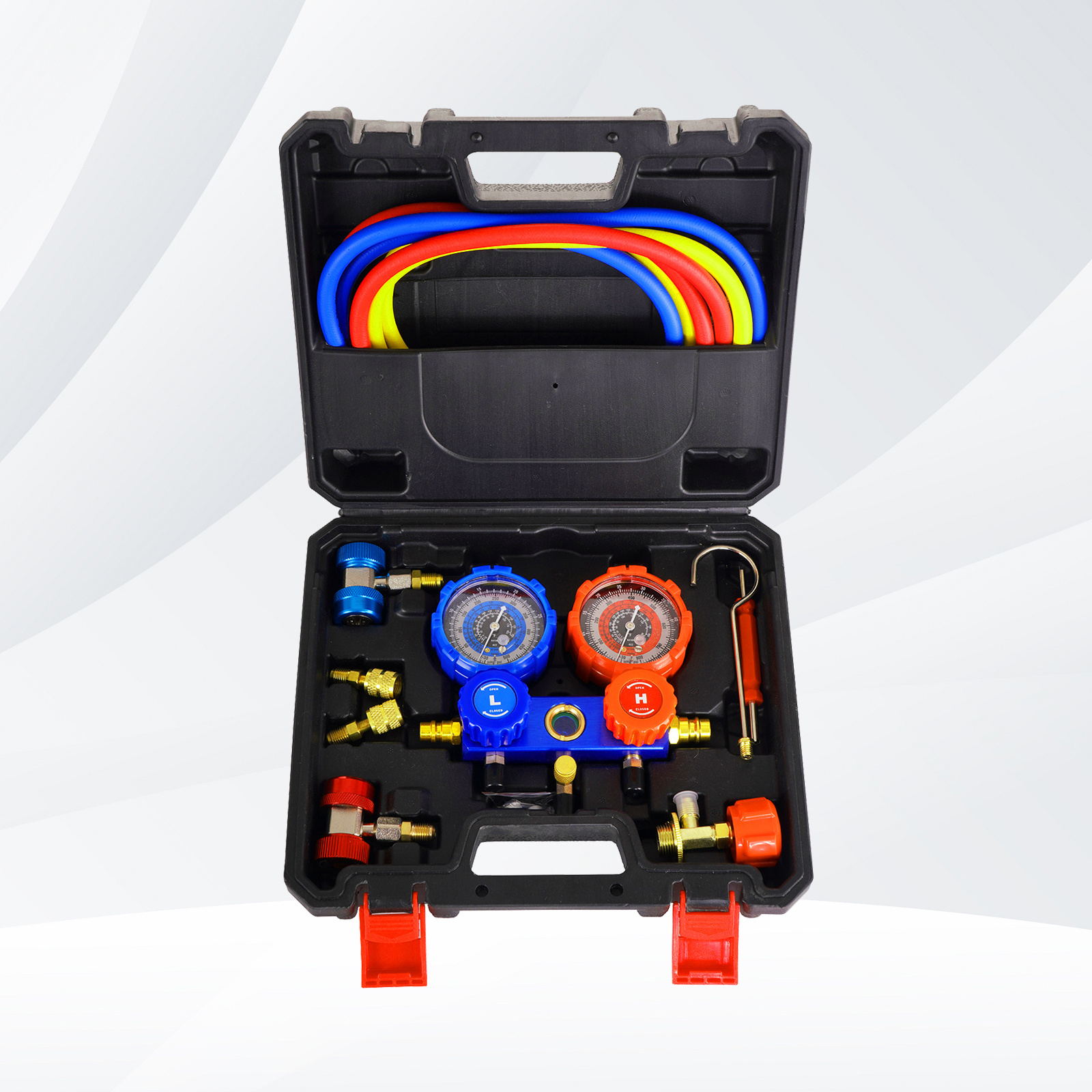 Superior-quality AC Aluminium Refrigeration Machine Pressure Gauge manifold gauge