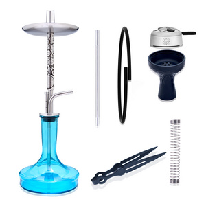 Factory custom gravity-hookah perfected Shisha Complete Set 5 Hookah parts Gravity pipe Rotating Glass 360 Gravity Hookah