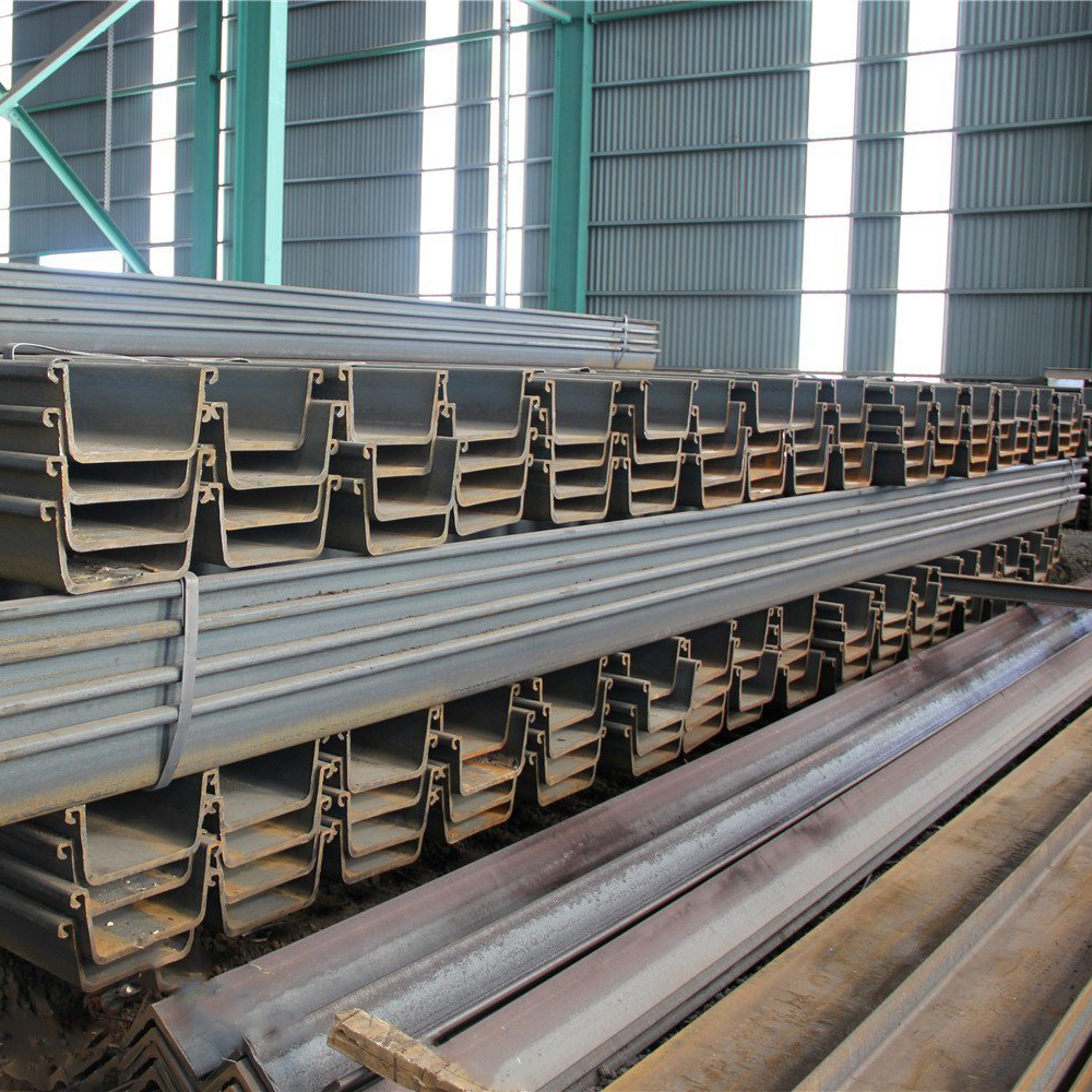 U Type Steel Sheet Pile Used for Road and River