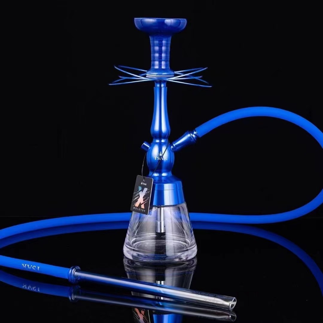 Hot Sales  High quality Glass Smoking Water Pipe Copper Hookah