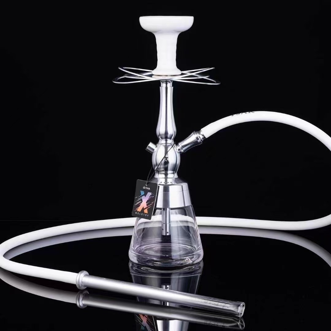 Hot Sales  High quality Glass Smoking Water Pipe Copper Hookah