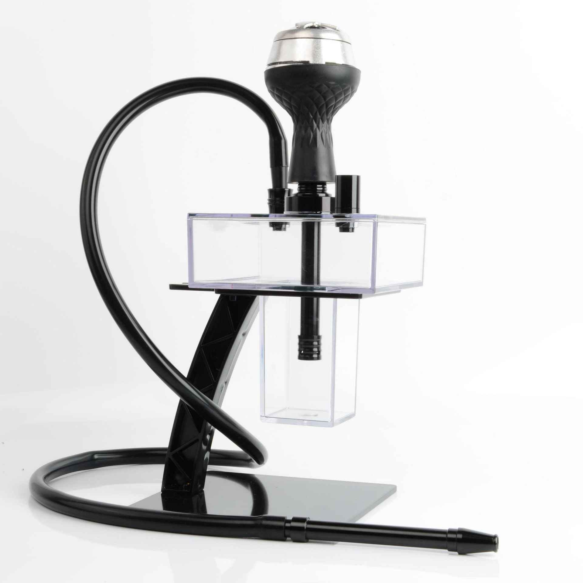 2023 New Arrive qalyan EL BOMBER MID-NIGHT HOOKAH Russian Stainless Steel Large Hookah Hookah Shisha Wholesale