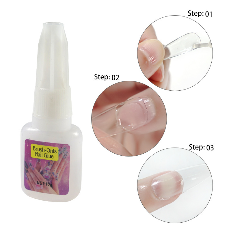 10g mxbon Nail Glue for press on nails False Acrylic Rhinestone Beauty Makeup UV kds Nail Gel for manicure Decoration