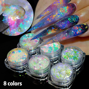 powder spray nail art Nail Glitter Polarizing Opal Magic Reflective Ice Crystal Snow Powder