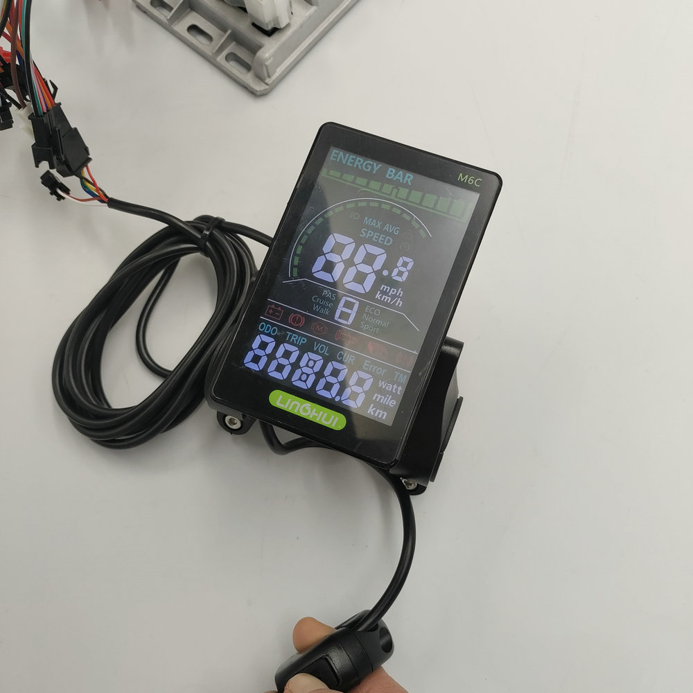 Electric Bicycle Scooter Vertical LCD MC60 Instrument+Dual-Wheel/4 wheeler Drive Controller 18-30 mosfet 1200W-3000W diy Kit