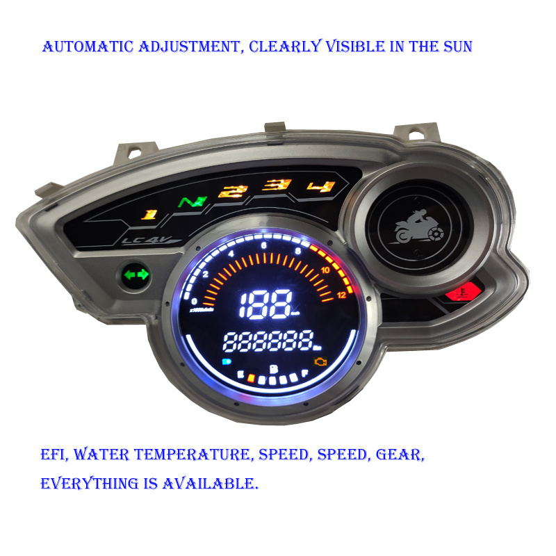 Export X1R 135 Motorcycle Digital Instrument LCD Electronic Stopwatch Waterproof Automatic Brightness Adjustment