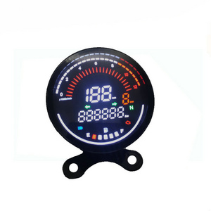 CYCLONE RE2 New Motorcycle Digital Instrument Full Screen HD Waterproof Round Speed meter Automatically Adjusts The Brightness