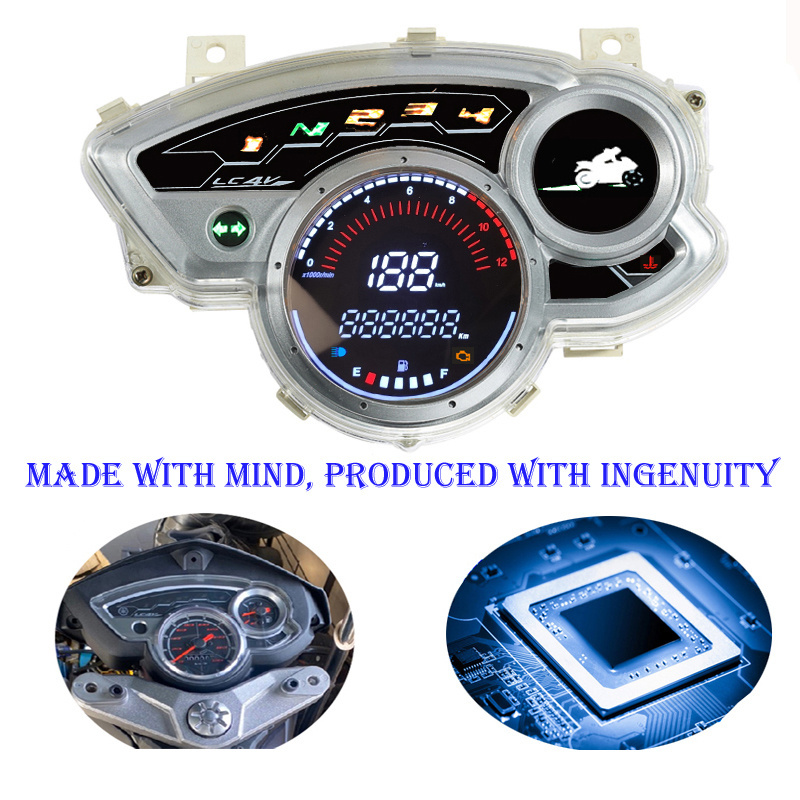 Export X1R 135 Motorcycle Digital Instrument LCD Electronic Stopwatch Waterproof Automatic Brightness Adjustment