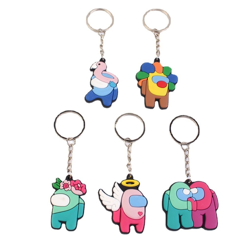 Wholesale Cheap New Fashion Design Love Music Initial Teddy Bear Silicone Rubber Pvc Sublimation Resin Jordan Keychain