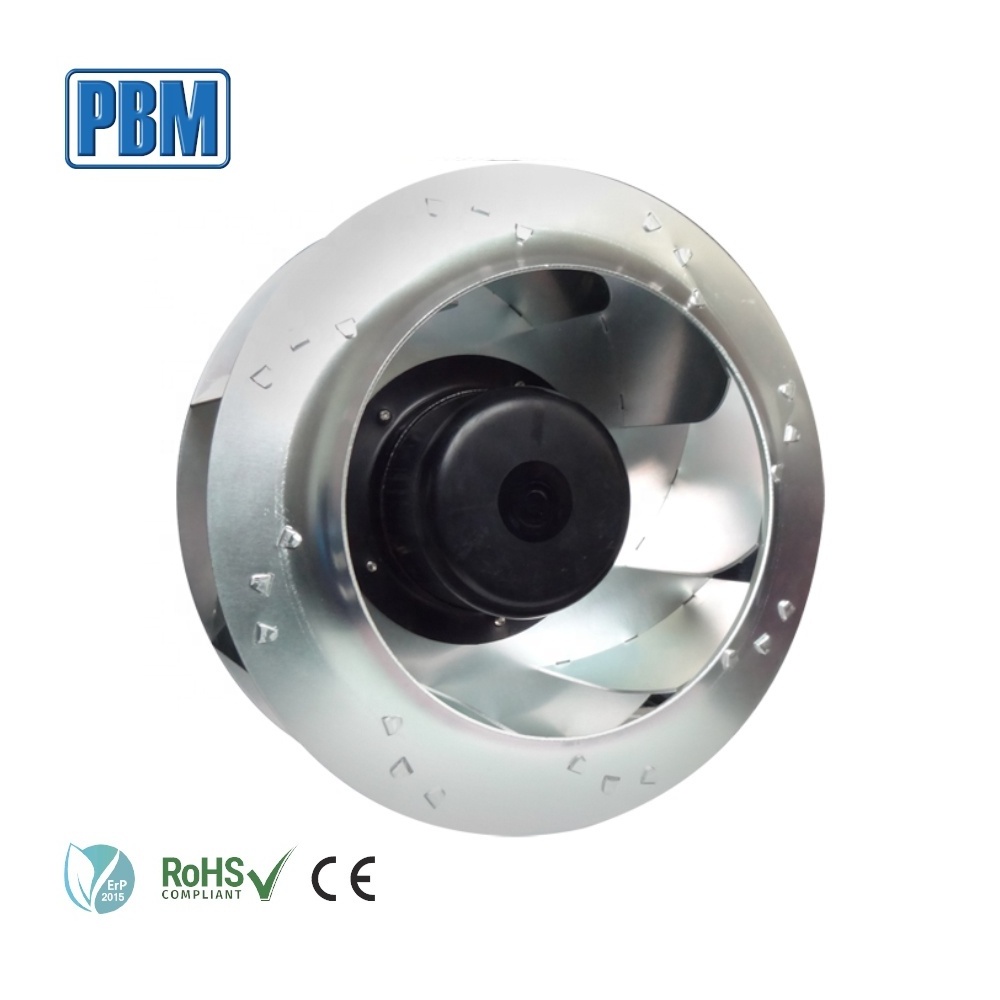 280mm EC 230V Industrial Centrifugal Ventilation Fan with Backward Curved Impeller