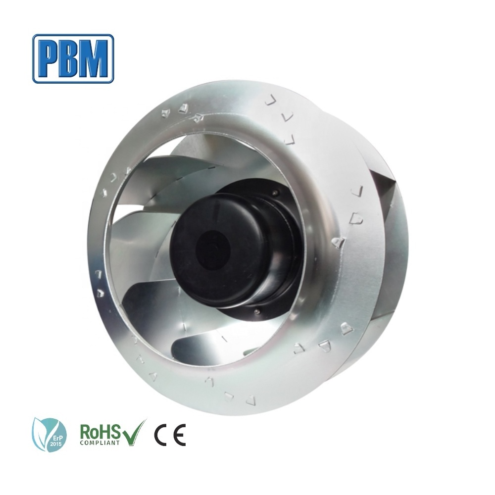 280mm EC 230V Industrial Centrifugal Ventilation Fan with Backward Curved Impeller