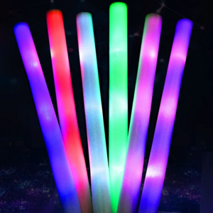 Logo Printing Flashing Effect Light up Foam Sticks LED Foam Glow Sticks Customized Led Foam Sticks for Party