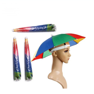 Wholesale Foldable Headwear Sun Umbrella Fishing Hiking Beach Camping Headwear Cap / Outdoor Sport Umbrella Hat Cap