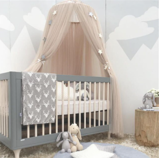 Kids Baby Bed Canopy Tent Bed Curtain Cribs Mosquito Net Children's Bedhead Mosquito Net for Baby