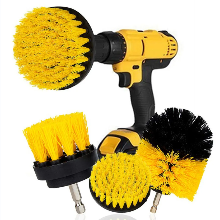 High quality Electric Drill Brush Kit Plastic Round Cleaning Brush For Carpet Glass Car Tires Nylon Brushes