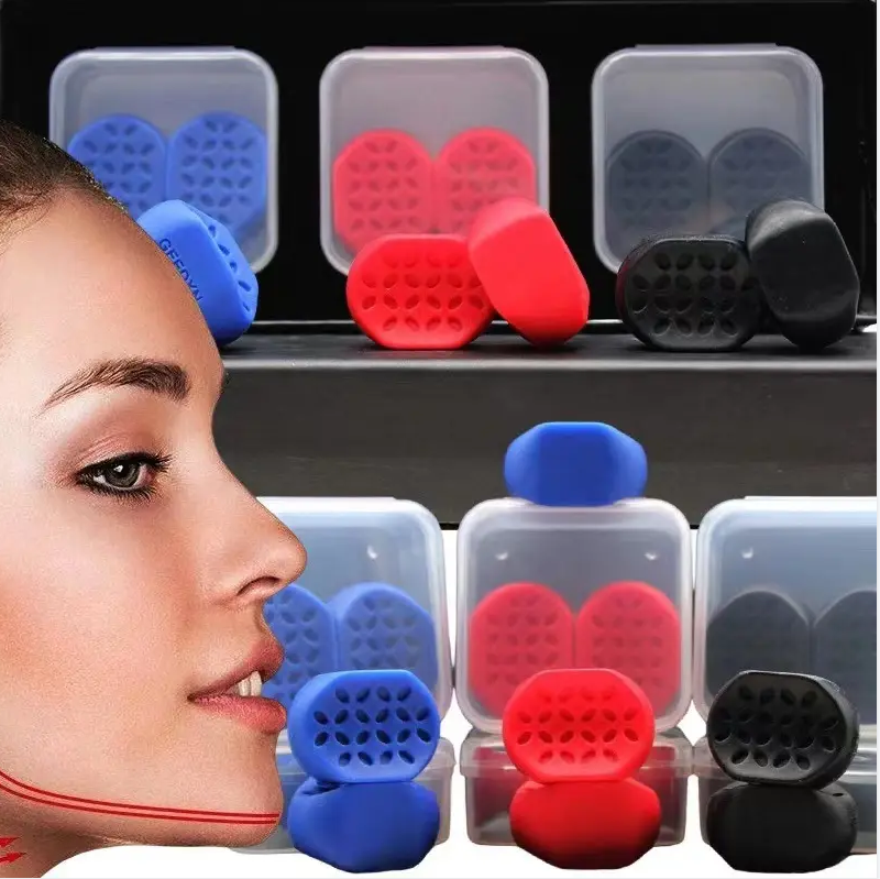 Jaw Trainer Face Exerciser Jaw Exerciser for Jawline Shaper Facial Toner Chin Masseter Muscle Trainer for Double Chin Reducer