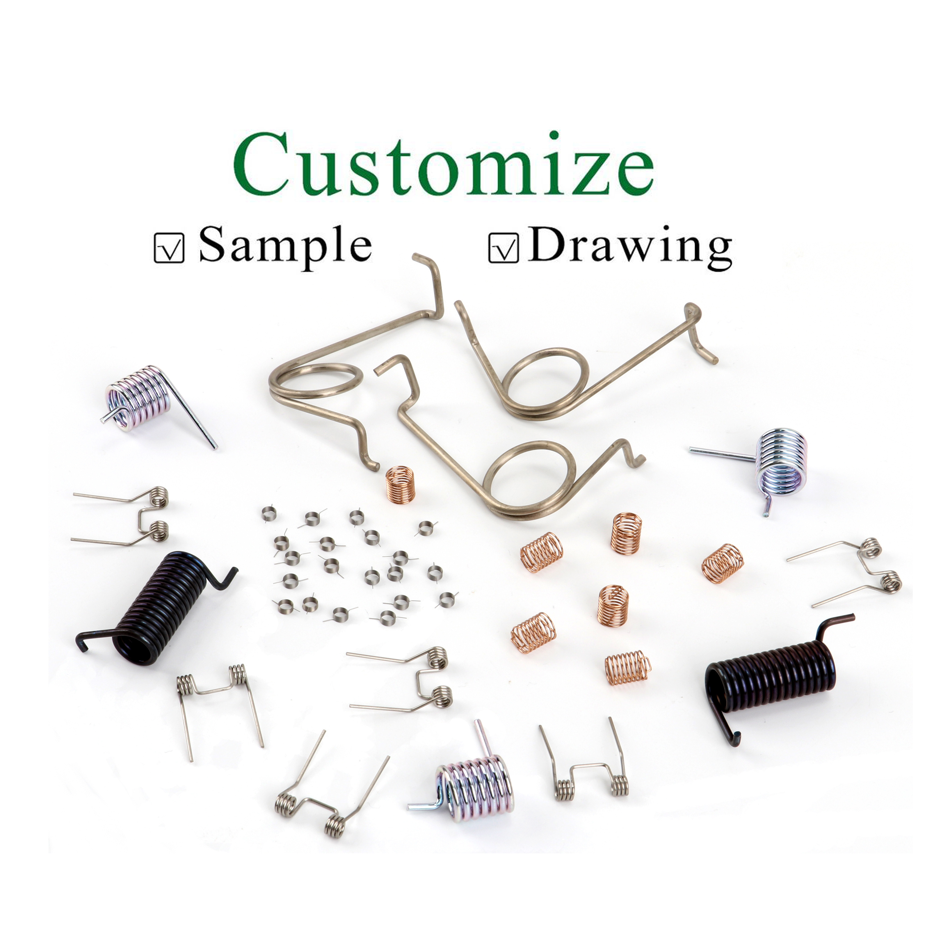 Custom Springs Compression Torsion Coil Spring Metal Stainless Steel Spiral Micro Small Miniature Tension Wire Forming Springs