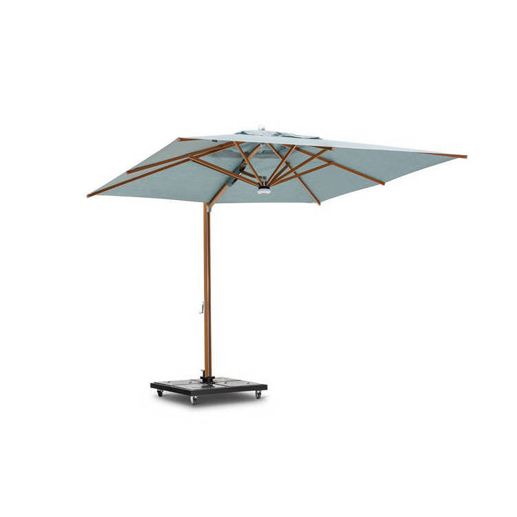 Granite Cantilever Offset Umbrella Base Heavy Outdoor Umbrella Base Marble Stone Parasol Base