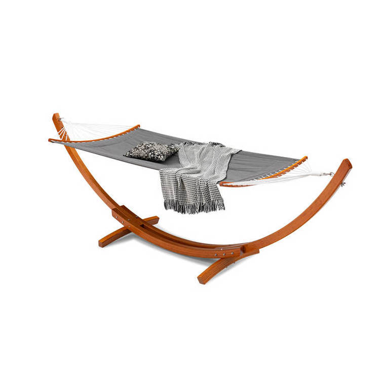 Popular Wooden Stand Adult Kids Outdoor Garden Set Patio Swing Hammock