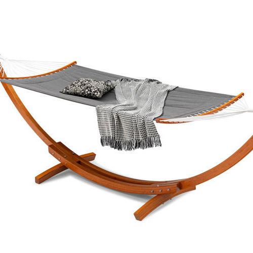 Garden Popular Hanging Hammock Adult Swing Chair With Stand And Wooden Hanging Hammock