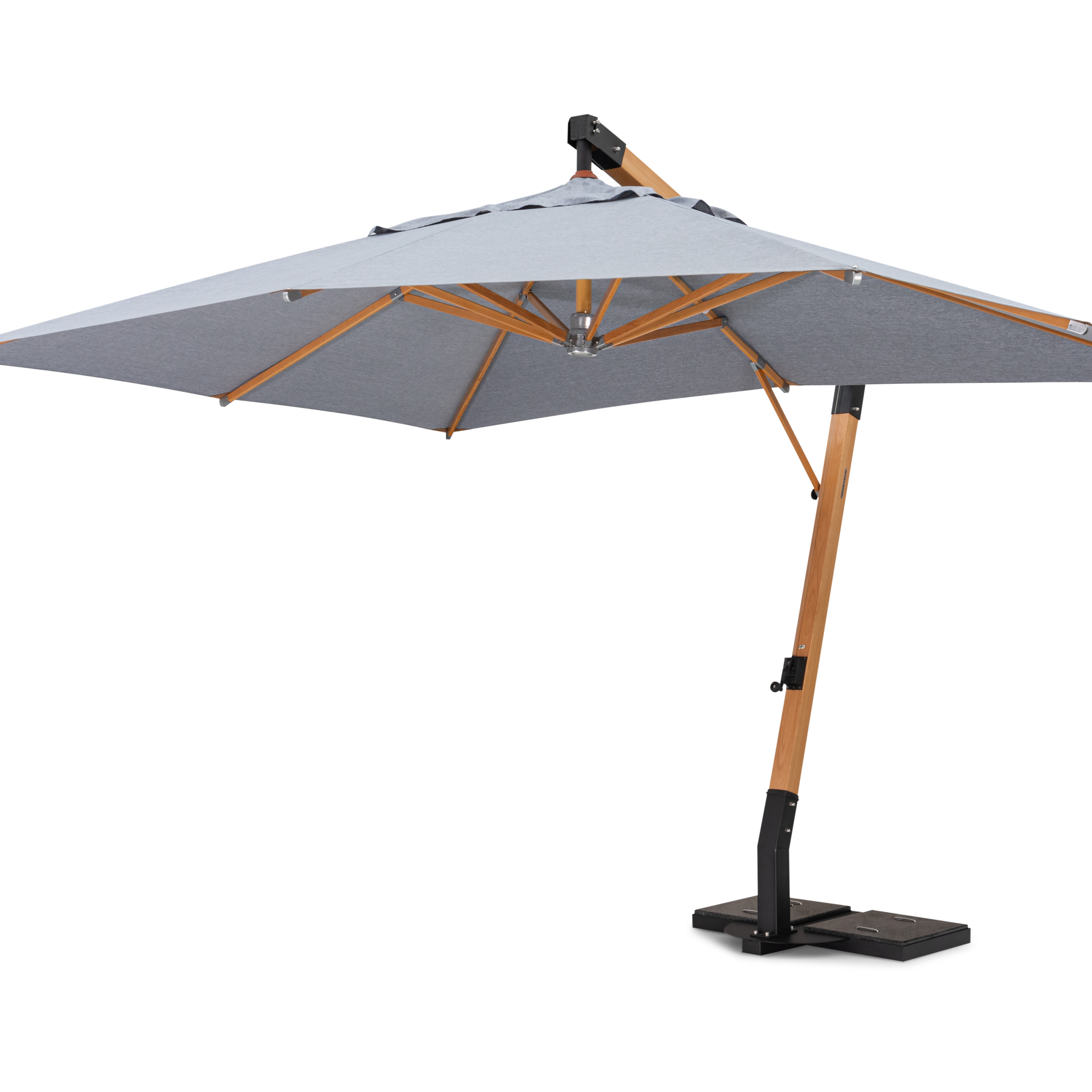 Luxury Cantilever Patio Umbrella Cantilever Rectangular Umbrella Wood Grain Cantilever Umbrella Outdoor