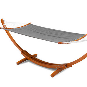 Outdoor Camping Hammock Hanging Swing Bed Chair With Wooden Stand