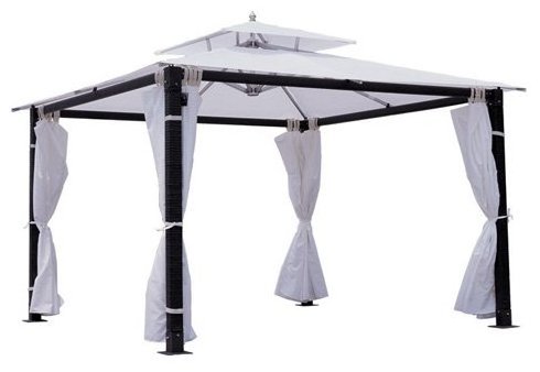 Aluminum patio pavilion side curtains gazebo 3x3M