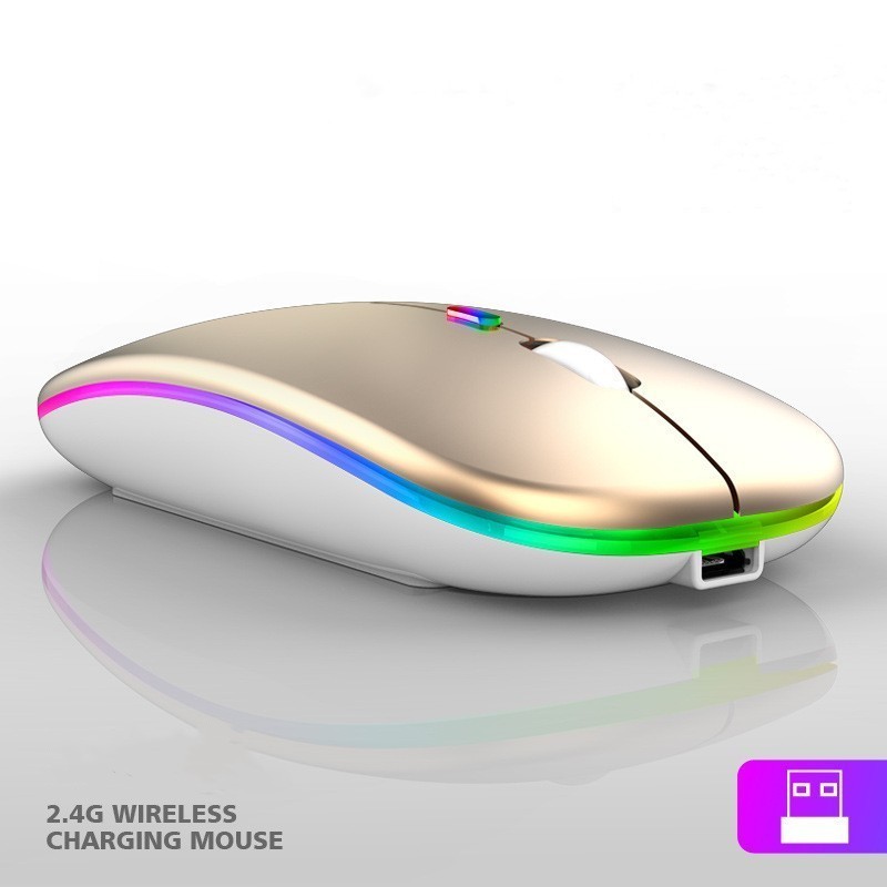 portable ultra slim 2.4g wireless mouse rechargeable led mute mouse computer mouse wireless