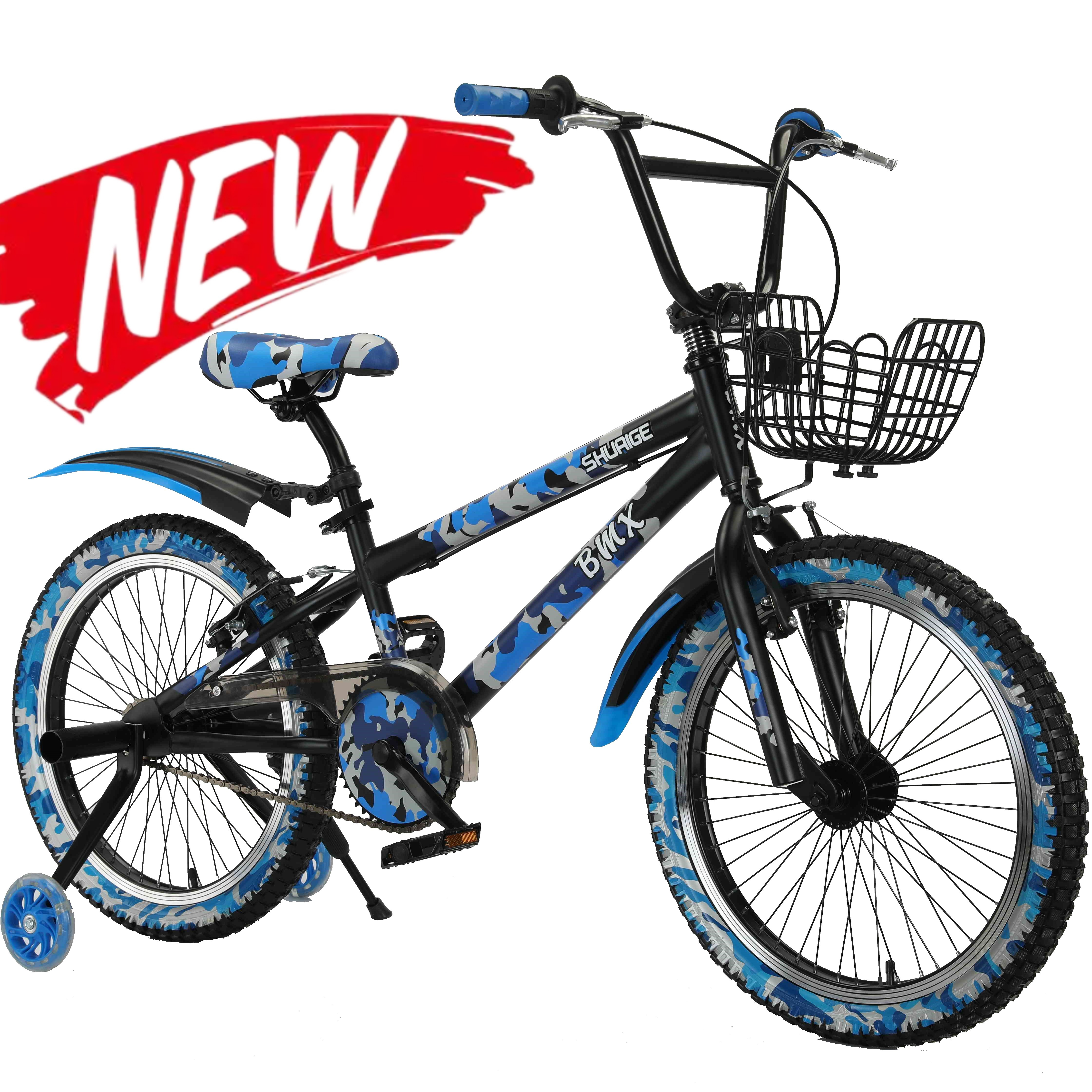 2023 new 20 inch mini bmx for kids outdoor sports bicycle with training wheels kids 4 wheel bike