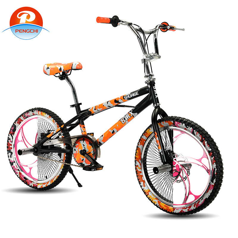 Wholesale price 20 inch single speed fat tire camouflage mini boy bike student freestyle street bike for children bicycle bmx