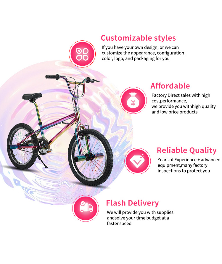 Wholesale bicicletas bmx profesional bmx bike 20 inch adult freestyle stunt bicycle cheap freestyle bmx bikes for sale