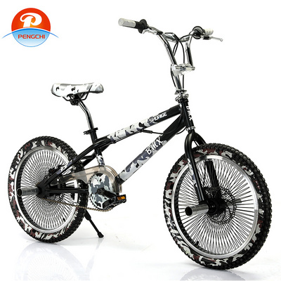 PENGCHI factory high carbon steel frame bicycle bmx bike 20 inch adult 20 inch freestyle bicycle 68H spoke wheel bmx cycle