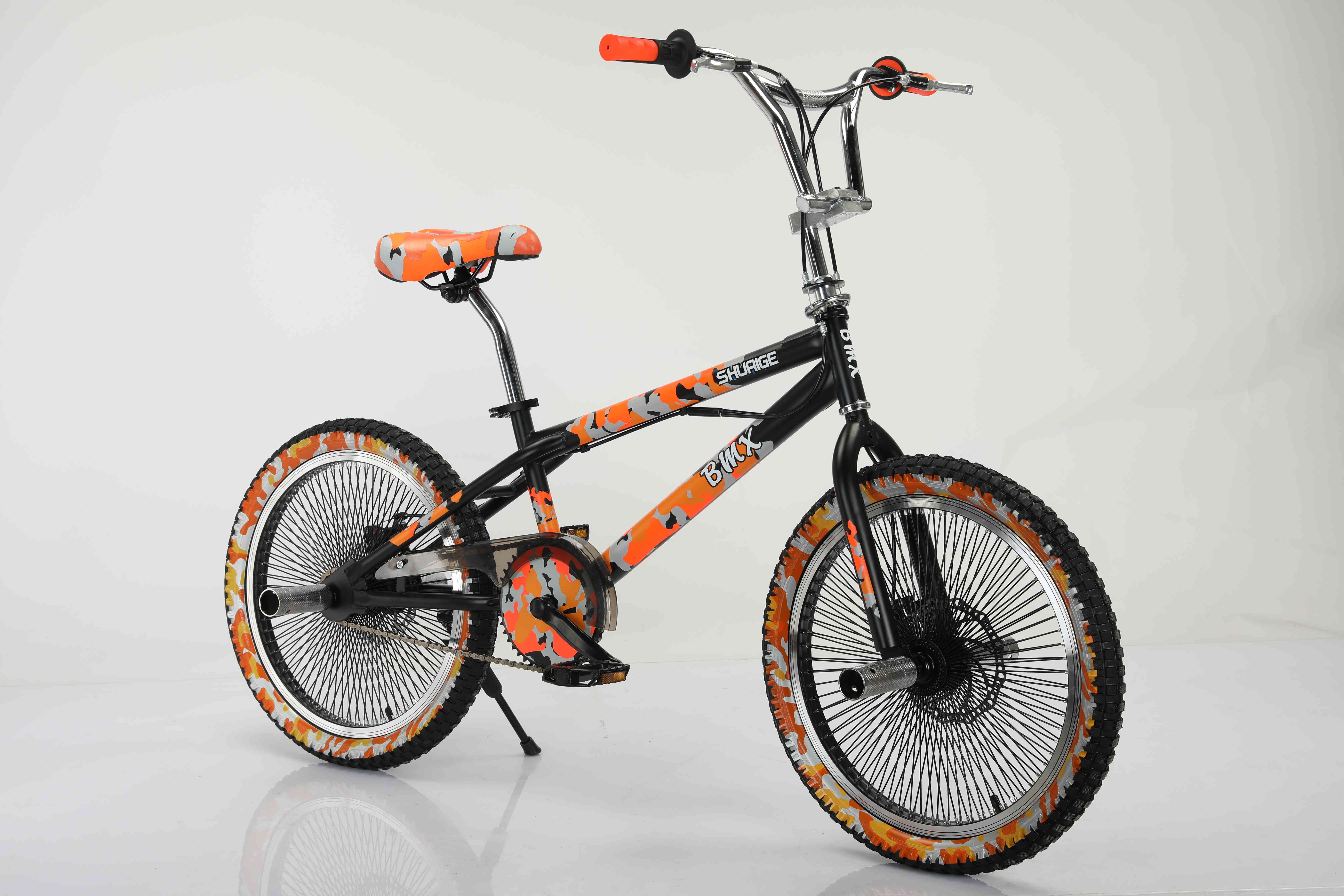 Wholesale price 20 inch single speed fat tire camouflage mini boy bike student freestyle street bike for children bicycle bmx