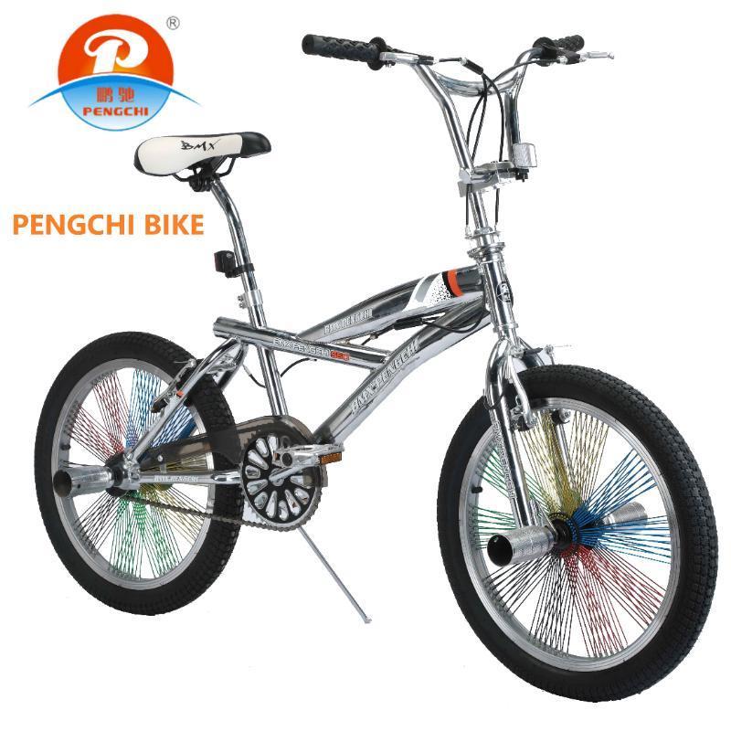 Customized high-quality adult mini bike with 20 inch single speed 360 free style electroplated BMX bicycle