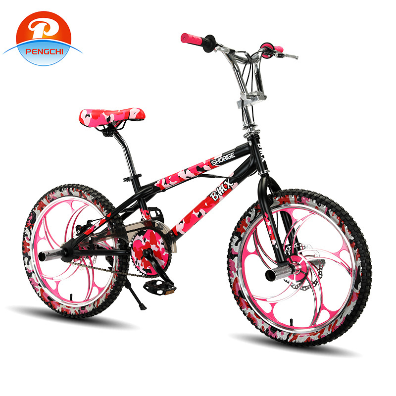 PENGCHI factory high carbon steel frame bicycle bmx bike 20 inch adult 20 inch freestyle bicycle 68H spoke wheel bmx cycle