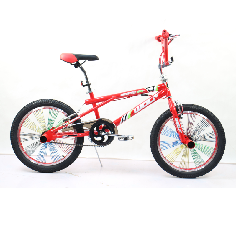 OEM Customized BMX Cycle  High Quality Red BMX Cub with Steel Frame  Single Speed Gears for Street Application