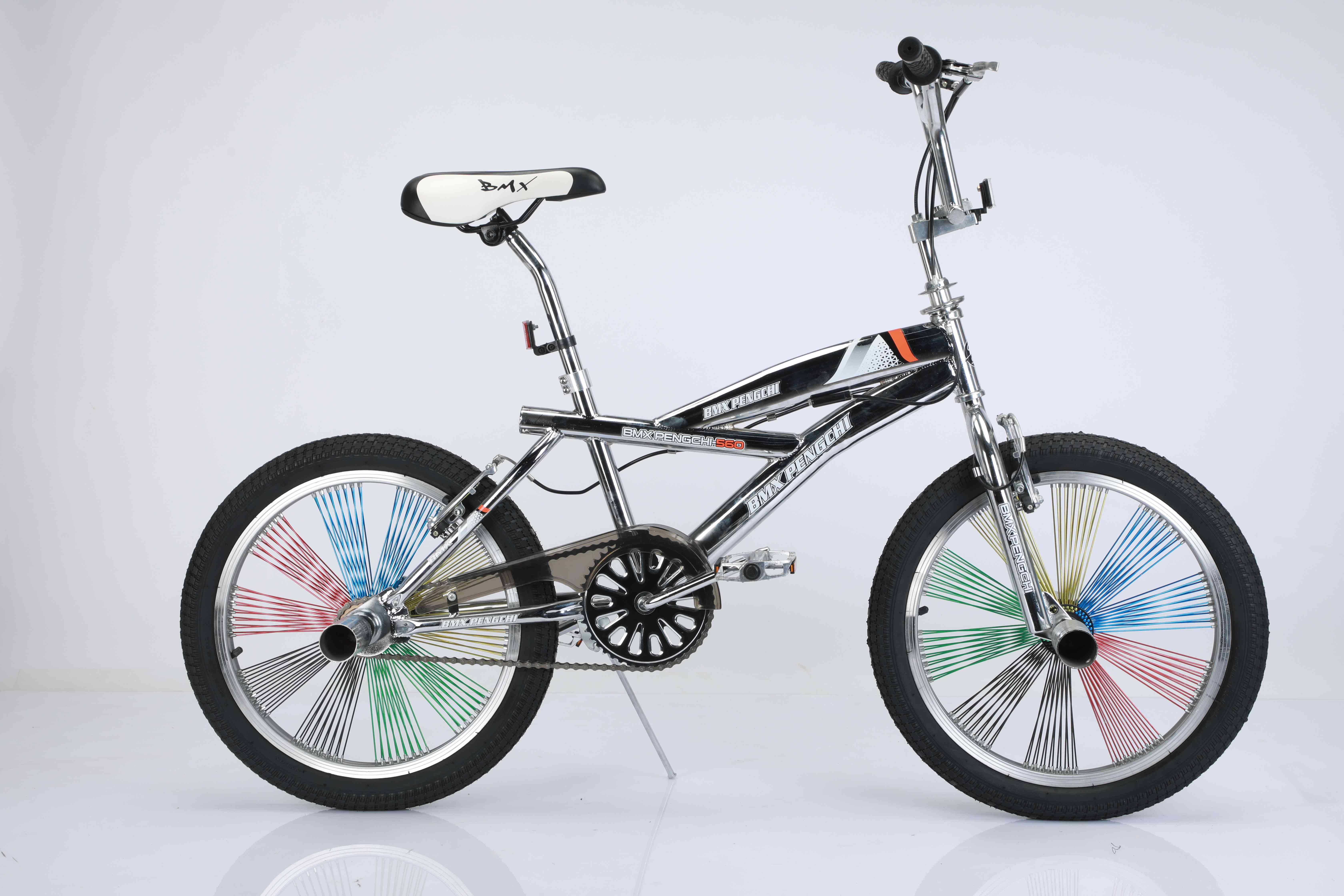 Customized high-quality adult mini bike with 20 inch single speed 360 free style electroplated BMX bicycle