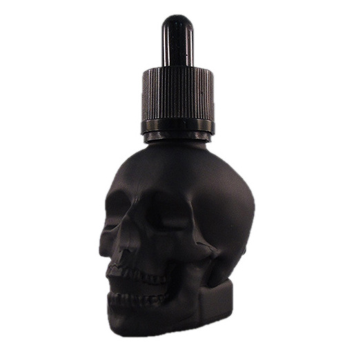 1oz 2oz 120ml spray bottles perfume beard oil 30ml 60ml small clear colour frosted black color shaped skull glass dropper bottle