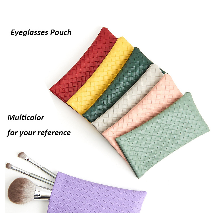 custom logo squeeze snap leather pouch glasses leather sun glass pouch sun glass eyeglasses leather cases pouch bag case