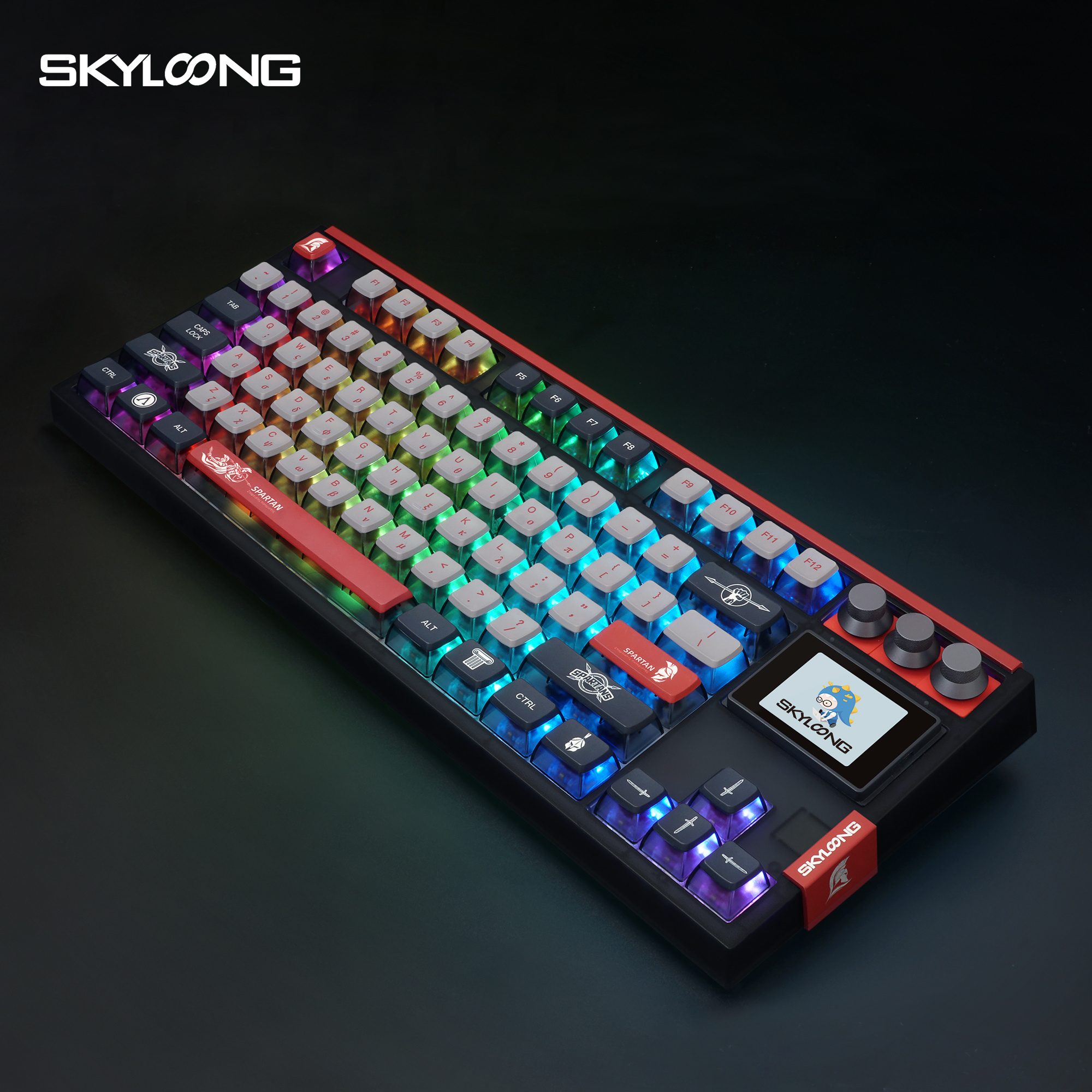 SKYLOONG GK87PRO newest hotswappable 2.4GHZ BT wireless gaming RGB kailh switch 80% TKL  87keys mechanical keyboard