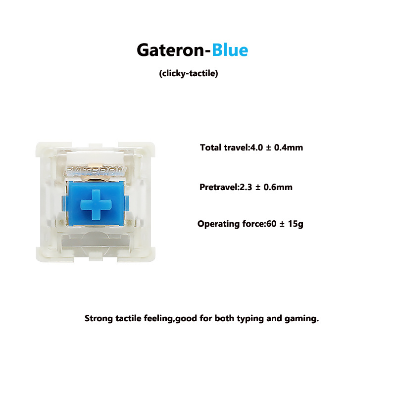 Factory providing directly Gateron mechanical yellow green silver switch for gaming mechanical keyboard