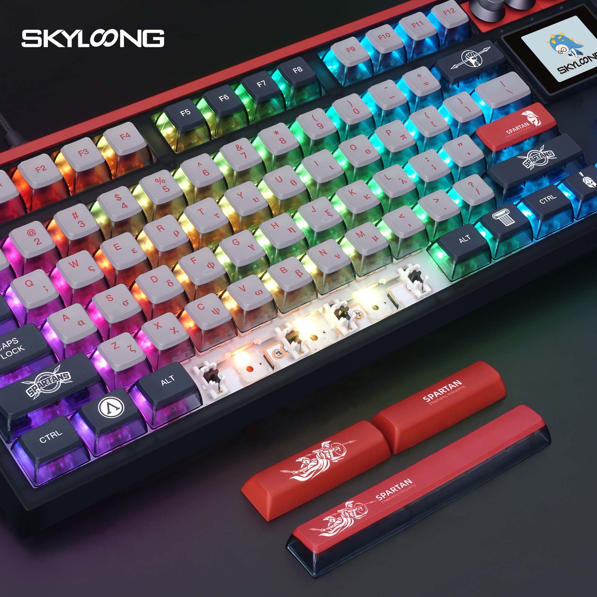 SKYLOONG GK87PRO newest hotswappable 2.4GHZ BT wireless gaming RGB kailh switch 80% TKL  87keys mechanical keyboard