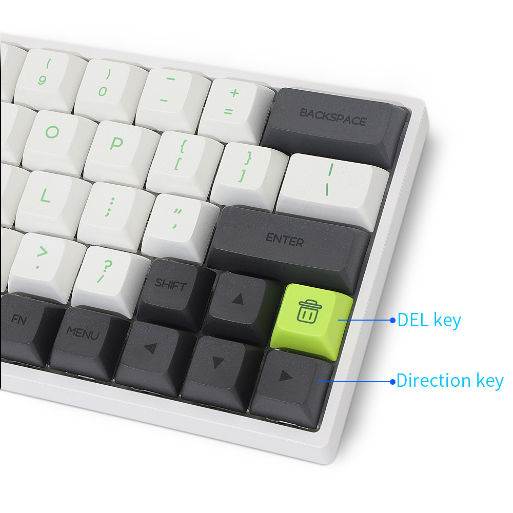 Amazon hotsale sk64s gk64s RGB 60% PBT Gateron optical green switch mechanical gaming keyboard panda design