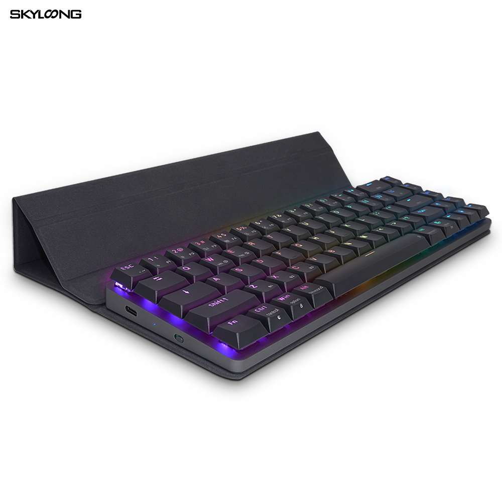 Skyloong newest launch gateron switch wireless 68key rgb low profile gaming mechanical keyboard NT68